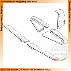 1/48 Messerschmitt Bf-109E Control Surfaces Set for Tamiya kit