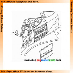 1/48 Bell P-39Q Airacobra Engine Set (Allison V-1710) for Eduard kits