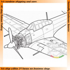 1/48 Mitsubishi A6M2/A6M3 Zero Engine Set (Sakae 21) for Hasegawa