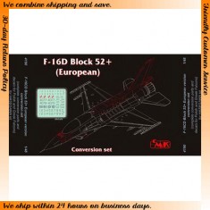 1/48 F-16C/D Block 52 + European Engine Pratt and Whitney for Hasegawa