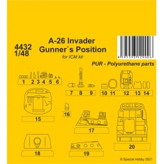1/48 WWII/Post WWII US A-26 Invader Gunner's Position for ICM kits