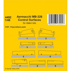 1/48 Modern Australian/Italian Aermacchi MB-326 Control Surfaces for Italeri kit