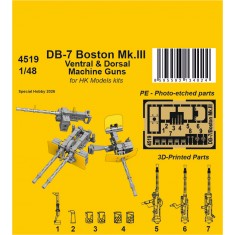 1/48 DB-7 Boston Mk.III Ventral & Dorsal Machine Guns for HK Models kits