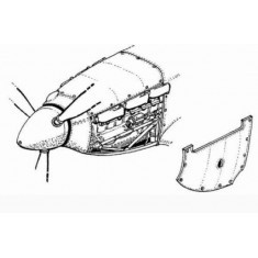 1/72 Hurricane Mk.II Engine Set for Revell kit 