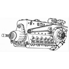 1/72 WWII German Aircraft Engine (DB-603)