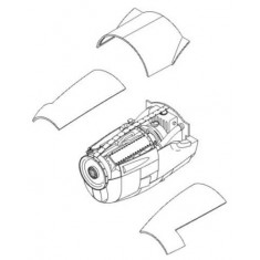 1/72 Lockheed P-38 Lightning Engine Set for Academy kit