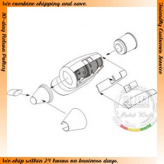 1/72 Boeing CH-47 Chinook Engine Set for Italeri kit