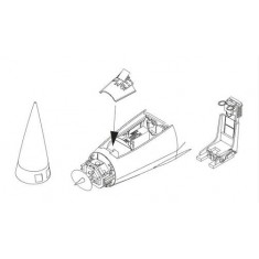 1/72 Lockheed F-104G Starfighter Interior Detail-up Set for Revell kit