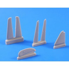 1/72 Junkers Ju 88A Control Surfaces Set for Hasegawa kit