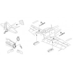 1/72 Mitsubishi A6M2 Zero Model 21 Armament and Tail Cone Set for Tamiya kit