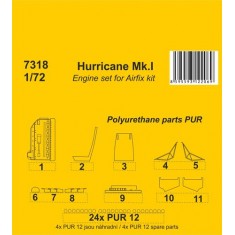 1/72 Hurricane Mk.I - Rolls-Royce Merlin II Engine set