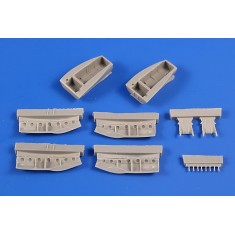1/72 Beaufighter TF Mk.X Main Undercarriage Bays Correction Set for Airfix kits 