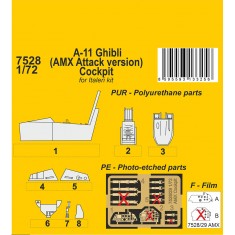 1/72 Modern A-11 Ghibli (AMX Attack version) Cockpit for Italeri kit