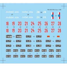 1/35 Skoda PA-II Turtle Decal sheet for Tacom kits