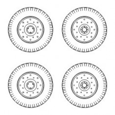 1/72 Chevrolet C.15A Wheels small type 9x16 (DUNLOP Cross Country)