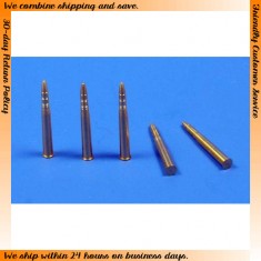 1/72 WWII Soviet 85mm Turned Brass Ammunition Rounds for T-34/85 Tank (5pcs)