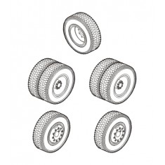 1/72 SS-100 Gigant - Wheels for Special Armour kit