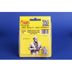 1/48 WWII British CW Tank Commander (Half Figure)