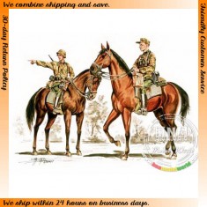 1/72 German Wehrmacht Mounted Infantry Set (2 Figures + 2 Horses)