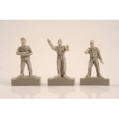 1/72 U-Boat Type U-IX Crew in Command Section for Revell kit (3 Figures)