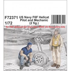 1/72 US Navy F-6F Hellcat Pilot and Mechanic (2 figures)