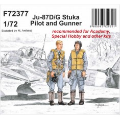 1/72 WWII Junkers Ju-87D/G Stuka Pilot and Gunner