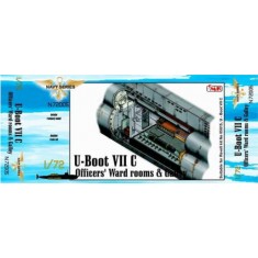 1/72 German U-Boot VII Officers' Ward Rooms & Galley for Revell #05015