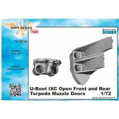 1/72 U-Boot IX Open Front and Rear Torpedo Muzzle Doors for Revell kit