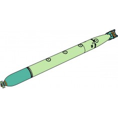 1/72 WW II German Torpedo Type G7a #2 (3 pcs)