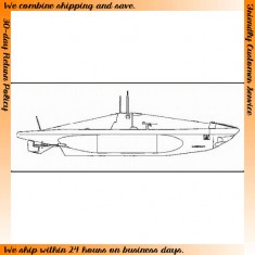 1/200 German Submarine U-Boot Typ IIB (Resin kit)