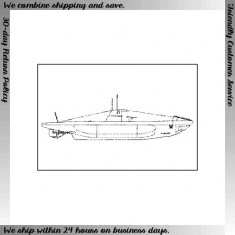 1/200 German Submarine U-Boot Typ IID (Resin kit)