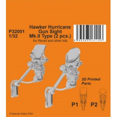 1/32 Hawker Hurricane Gun Sight MK.II (2pcs) for Revell kits