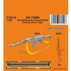 1/35 Soviet/Russian Assault Rifle AK-74MN Folding Stock Type