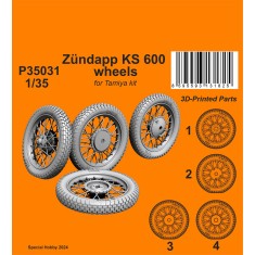 1/35 Zundapp KS 600 Wheels for Tamiya kit