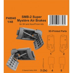 1/48 SMB-2 Super Mystere Air Brakes for SH and Azur/Frrom kits