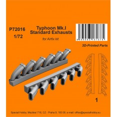 1/72 Typhoon Mk.I Standard Exhausts for Airfix kit
