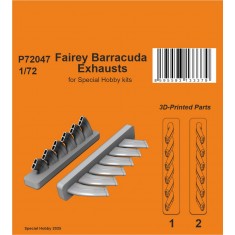 1/72 WWII Fairey Barracuda Exhausts for Special Hobby kits