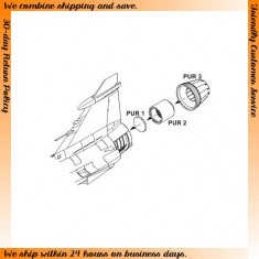 1/48 Swedish Saab JAS-39C/D Exhaust Nozzle for Italeri kit