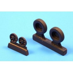 1/48 Grumman F6F Hellcat Wheels (8 Spoke Disc, 4 Channels Design Type)