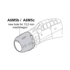 1/72 Mitsubishi A6M5b/c Zero Cowling with 13,2 mm Machinegun Opening