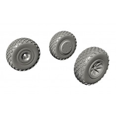 1/72 P-40 Wheels Diamond and Hole Tread for Special Hobby kit