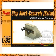 1/35 WWII German Railway Diorama - Concrete Buffers (Beton) 