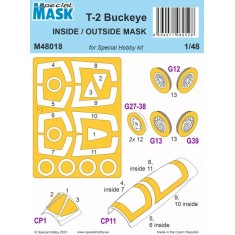1/48 North American T-2 Buckeye Inside/Outside Masks