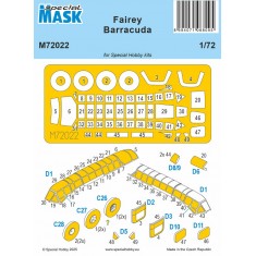 1/72 WWII Fairey Barracuda MASK for Special Hobby kits