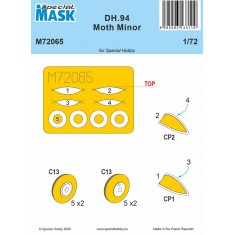 1/72 WWII DH.94 Moth Minor MASK for Special Hobby kits