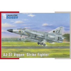1/72 Modern Sweden AJ-37 Viggen Strike Fighter