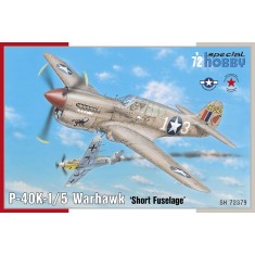 1/72 WWII US P-40K-1/5 Warhawk "Short Tail"
