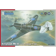 1/72 WWII US Kittyhawk Mk.III "P-40 K Long Fuselage"