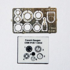1/32 French/Russian Instrument Gauge Set (PE and film sheets)
