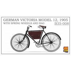 1/35 German Victoria Bicycle Model #12 1905 With Spring Wheels and Bag